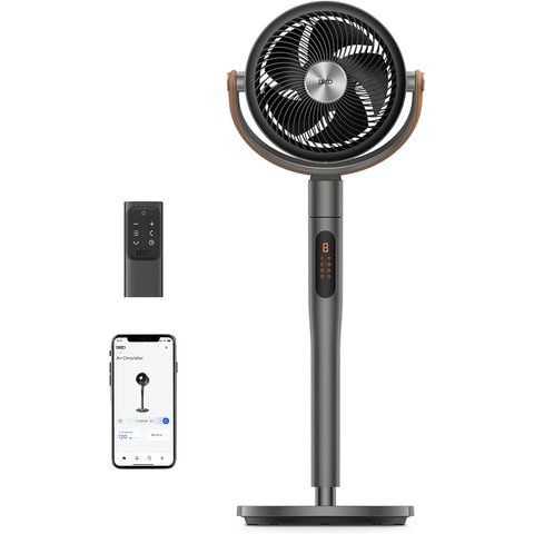 Dreo Ventilador Smart, Wifi/voz, 8 Velocidades, Silencioso