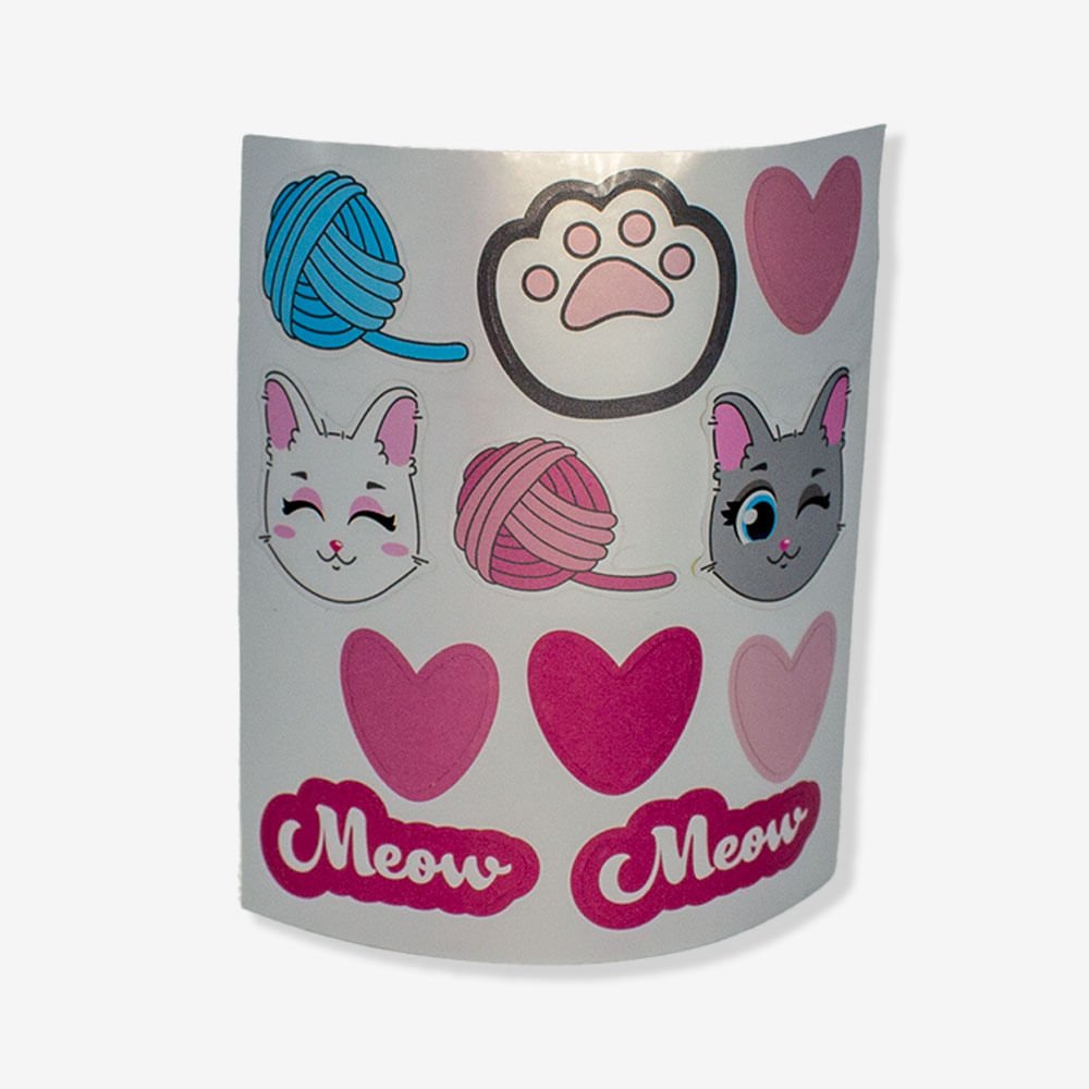 Garrafa Térmica Infantil com Adesivo Eu Amo Gatos – Zonacriativa - 4