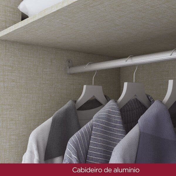 Quarto de Casal Completo com Cômoda, Cabeceira e Guarda-Roupa Viena 02 - 7