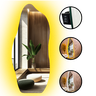 Espelho Grande Corpo Inteiro com Led Lapidado Orgânico Decorativo 150x60cm Luxo Sup. Parede - 12