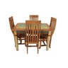 Conjunto Mesa Chipre 1,10M com 4 Cadeiras Encosto Curvo - Pátina - 4