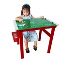 Ver imagem 4 de Mesa Infantil Lousa Infantil Quadro Negro 2 em 1 Conversível