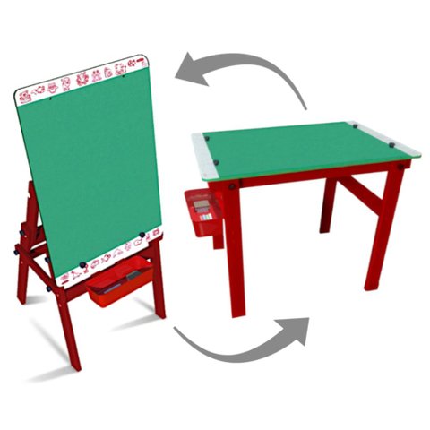 Mesa Infantil Lousa Infantil Quadro Negro 2 em 1 Conversível