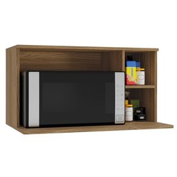 Nicho Micro-ondas Aéreo Cozinha Botanic 80cm M639 Kappesberg - Nogueira - 3