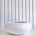 Ver imagem 3 de Vaso cachepot branco ikebana bacia enfeite de mesa orquídea