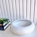 Ver imagem 2 de Vaso cachepot branco ikebana bacia enfeite de mesa orquídea