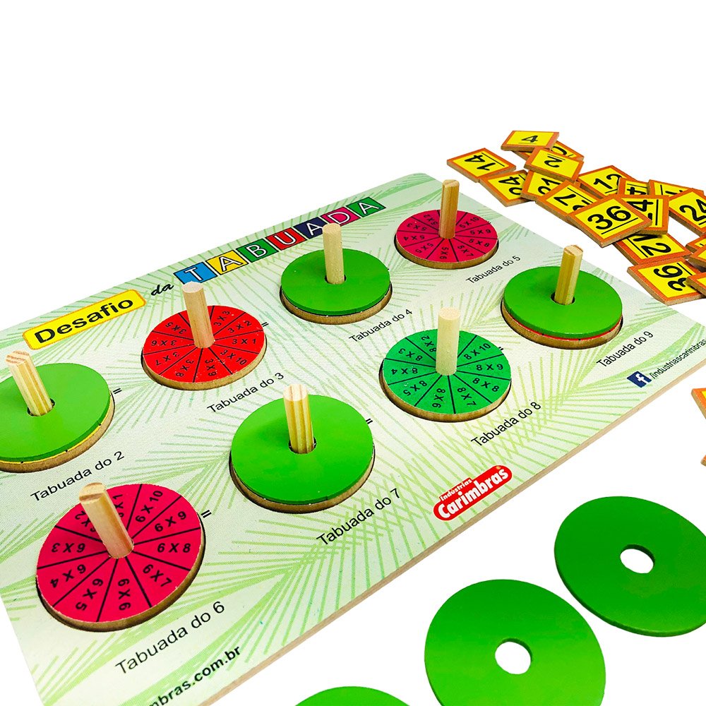 Jogo de Tabuleiro Educativo Pega-Pega Tabuada - Grow - Brinquedo Educativo  De Matemática Infantil 7 Anos 8 Anos