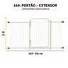 Grade Portao Pet Segurança e Proteção de Criança 149 a 154:branco - 4