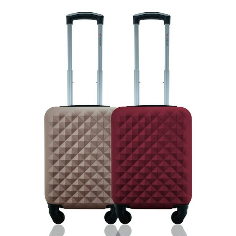 Kit Conjunto Mala de Bordo Viagem Rígidas Rodas 360º Cadeado Segredo Gladiador Duas D1pp Tamanho Pp