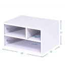 Ver imagem 4 de Suportes para Impressora com Organizadores de Área de Trabalho de Mesa de Armazenamento, Branco