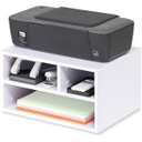 Ver imagem 1 de Suportes para Impressora com Organizadores de Área de Trabalho de Mesa de Armazenamento, Branco
