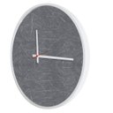 Ver imagem 2 de Relógio Decorativo Round Branco Mostrador Cinzell Ponteiro Branco 40 cm Diâmetro
