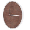 Ver imagem 2 de Relógio Decorativo Round Branco Mostrador Aço Corten Ponteiro Branco 50 cm Diâmetro