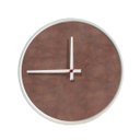 Ver imagem 1 de Relógio Decorativo Round Branco Mostrador Aço Corten Ponteiro Branco 50 cm Diâmetro
