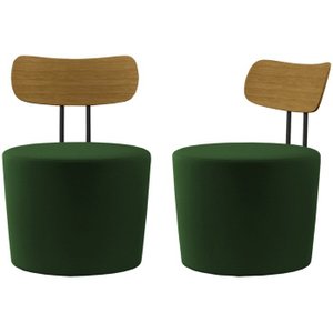 Kit 2 Poltronas Decorativas Lua Veludo SL 947 Moll