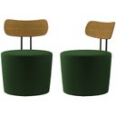 Ver imagem 1 de Kit 2 Poltronas Decorativas Lua Veludo SL 947 Moll