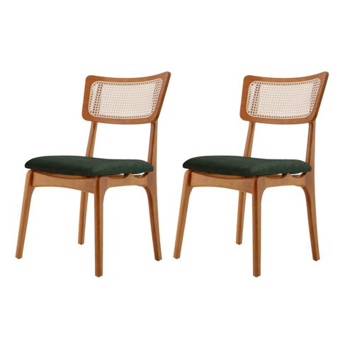 Conjunto 2 Cadeiras em Madeira Maciça Ravena
