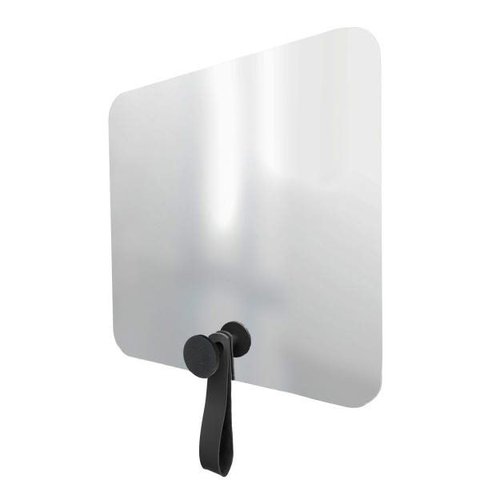 Espelho Funcional Hook Preto Alça Preto 50x50 cm Quadrado