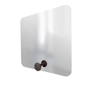 Espelho Funcional Hook Corten Alça 50x50 cm Quadrado