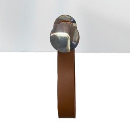 Espelho Funcional Hook Cromado Alça Caramelo 50x50 cm Quadrado - 4