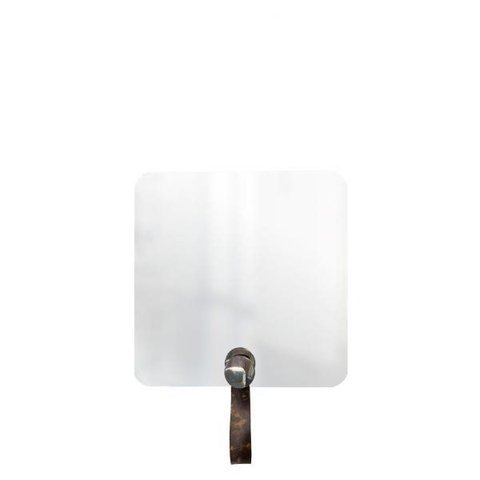 Espelho Funcional Hook Cromado Alça Rajada 50x50 cm Quadrado