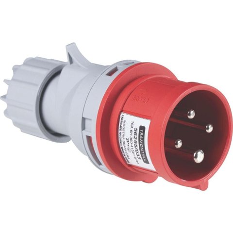 Plugue Móvel Industrial 3p+t 16 a 380-415 Vca 6 H Tramontina