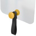 Ver imagem 2 de Espelho Funcional Hook Amarelo Alça Caramelo 60x40 cm Retangular