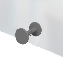 Espelho Decorativo Cantos com Gancho Alumínio Cinza 60 x 40 cm - 3