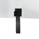 Ver imagem 3 de Espelho Decorativo Cantos com Gancho Alumínio Preto Retangular com Corino Preto 60 x 40 cm