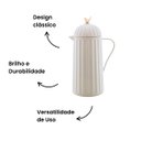 Ver imagem 4 de Garrafa Termica Bird Branca 1l Wolff