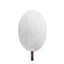 Ver imagem 4 de Espelho Decorativo Oval com Gancho Alumínio Branco com Corino Caramelo 60 x 40 cm