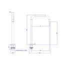 Ver imagem 3 de Bica You de Mesa Grande para Cuba e Lavatorio Quadrado - Deca Deca Metais