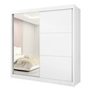 Ver imagem 1 de Guarda Roupa Casal Com Espelho 2 Portas 6 Gavetas Titanium D'Doro Móveis Branco