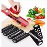 Mandoline Slicer Nicer Ralador Fatiador Cortador de Legumes e Frutas com Recipiente - em Inox 6 em 1 - 3