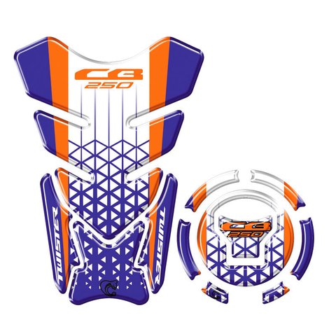 Kit Protetor Tanque Bocal Adesivo Moto Honda Cb Twister Ano 2022/23 Cobra Motoparts Azul
