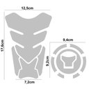 Ver imagem 4 de Kit Protetor Tanque Bocal Adesivo Moto Honda Cb Twister Ano 2022/23 Cobra Motoparts Azul