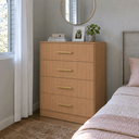 Ver imagem 2 de Cômoda 4 Gavetas Smart Freijó