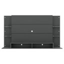 Ver imagem 7 de Painel TV 60 Polegadas com Suporte e Prateleiras de Vidro Nairóbi Multimóveis Grafite