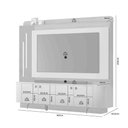 Ver imagem 5 de Home Dominus para Tv até 65” C/led Ripado e Pés Metálicos:silver