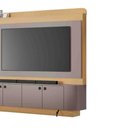 Ver imagem 4 de Home Dominus para Tv até 65” C/led Ripado e Pés Metálicos:silver