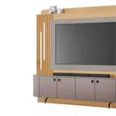 Ver imagem 3 de Home Dominus para Tv até 65” C/led Ripado e Pés Metálicos:silver