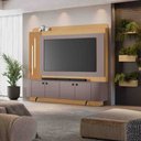 Ver imagem 2 de Home Dominus para Tv até 65” C/led Ripado e Pés Metálicos:silver