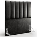 Ver imagem 2 de Cabeceira Cama Box Solteiro 100 cm Dália W01 Couríssimo Preto - Lyam Decor
