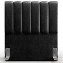 Ver imagem 6 de Cabeceira Cama Box Solteiro 100 cm Dália W01 Couríssimo Preto - Lyam Decor