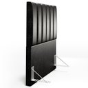 Ver imagem 5 de Cabeceira Cama Box Solteiro 100 cm Dália W01 Couríssimo Preto - Lyam Decor