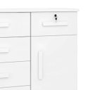 Ver imagem 4 de Cômoda com chave Ibiza Plus 1 Porta 5 Gavetas - Branco Lanza