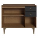 Ver imagem 7 de Balcão Gabinete 3 Portas 1 Gaveta Rustic/preto Gourmet Madesa