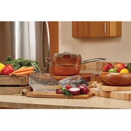 Panela Maxchef Caçarola Antiaderente 24 Cm Laranja - 8
