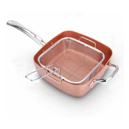 Panela Maxchef Caçarola Antiaderente 24 Cm Laranja - 3