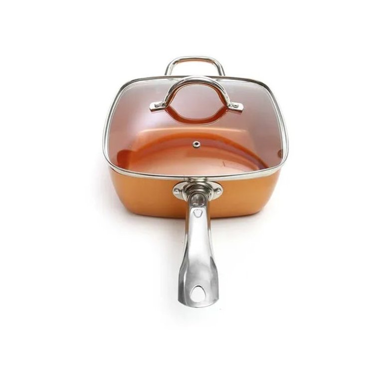 Panela Maxchef Caçarola Antiaderente 24 Cm Laranja